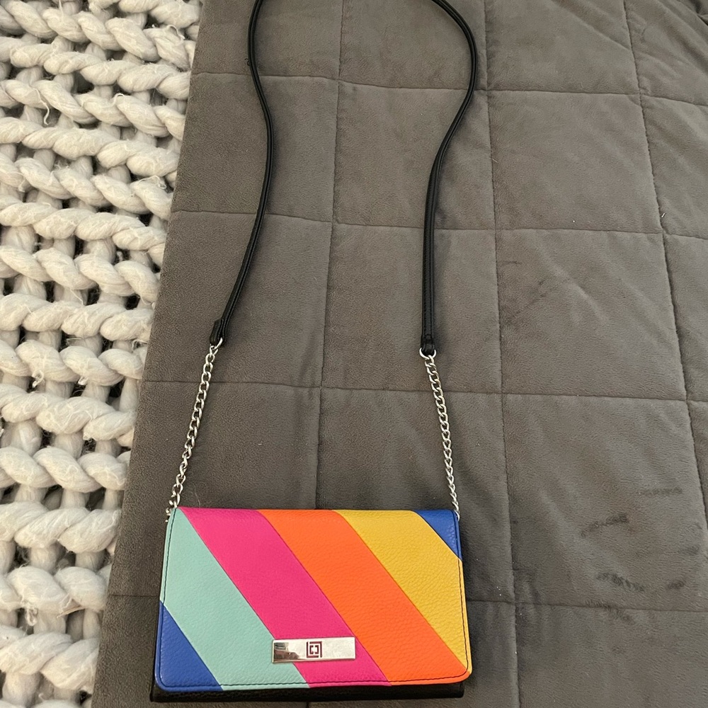Rainbow shoulder purse